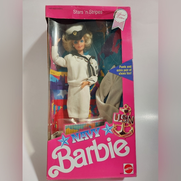 Barbie Other - 1990 Navy Barbie Stars n Stripes (Vintage Military Dolls) 122